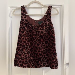 J. Crew Leopard Print Camisole - Mauve and Black